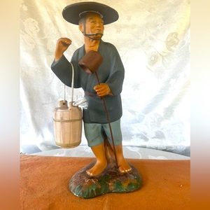 VTG Ceramic Japanese Hakata Urasaki Statue